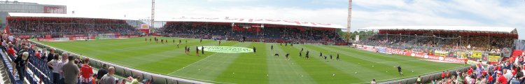 Mobiles Stadion im Arena-Sportpark