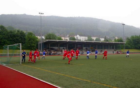 Sport- und Freizeitzentrum Haspe - Tribne mit Spielszene