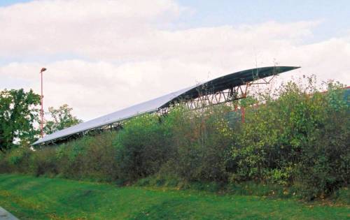 Wolfgang-Meyer-Sportanlage - Rckansicht Tribne