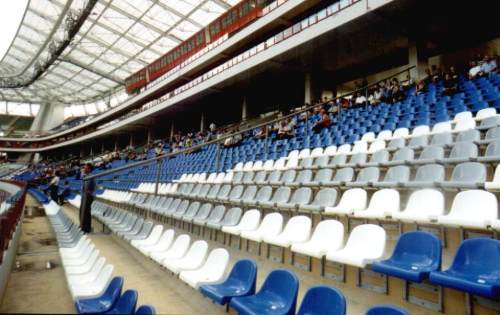 Stadion Lokomotiv - Blick über die Südtribüne