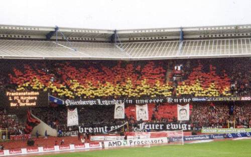 Frankenstadion - Choreographie der Club-Fans