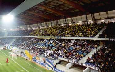 Sochaux-Fans aus der Distanz...