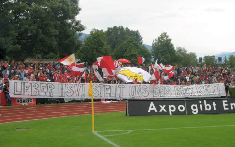 Stadion Lachen - Intro Thun-Fans